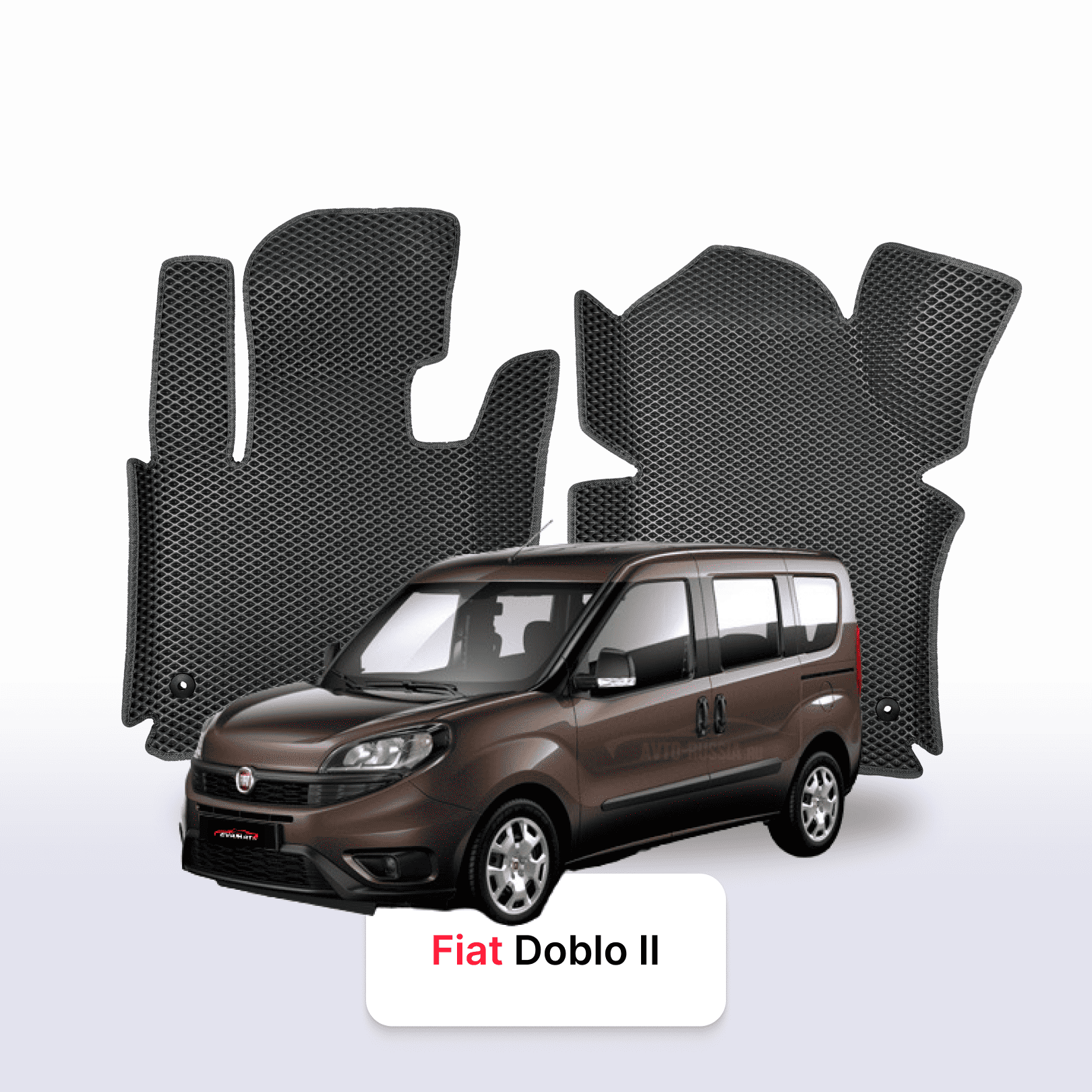 Fußmatten EVAMATS für Fiat Doblo 2 gen 2009-2023 jahr MINIVAN