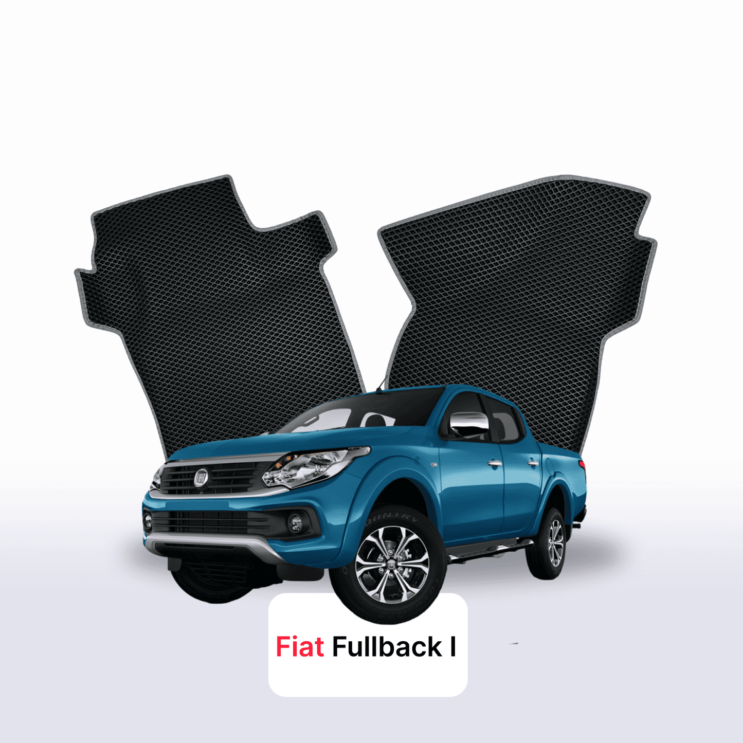 Fußmatten EVAMATS für Fiat Fullback 1 gen 2016-2020 jahr PICK-UP doppelkabine