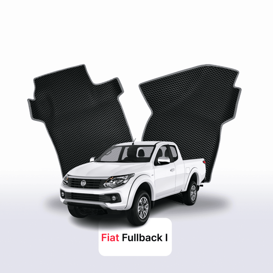 EVAMATS Automatten für Fiat Fullback 1. Generation 2016-2020 Baujahr PICK-UP mit eineinhalb Kabinen