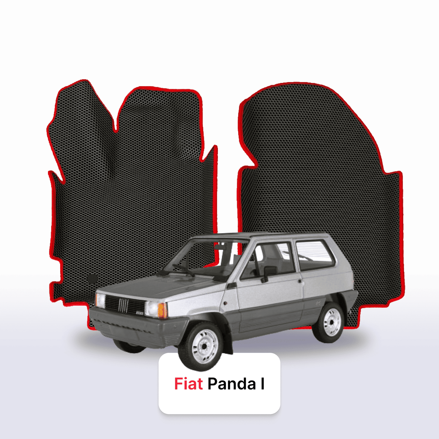 EVAMATS Automatten für Fiat Panda 1. Generation 1981-2003 Jahr FLIEßHECK 5 Türen