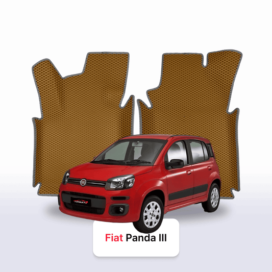 EVAMATS Automatten für Fiat Panda 3. Generation 2011–2023, Fließheckmodell, 5 Türen