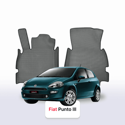 EVAMATS Automatten für Fiat Punto 3. Generation 2012–2018, Schrägheckmodell, 3 Türen