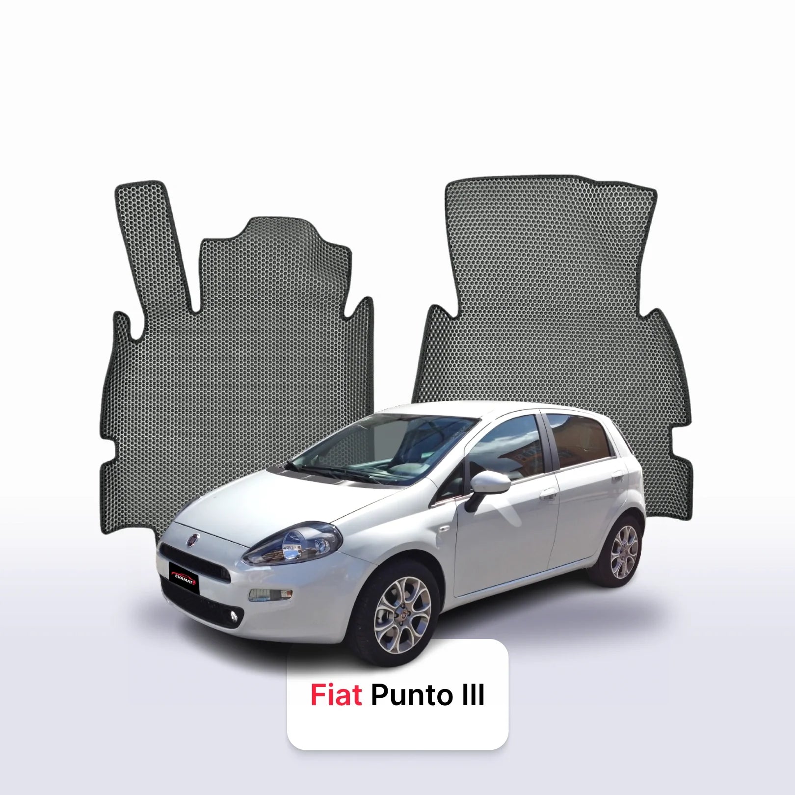 Fußmatten EVAMATS für Fiat Punto 3 gen 2012-2018 jahr SCHÄGHECK 5 türer