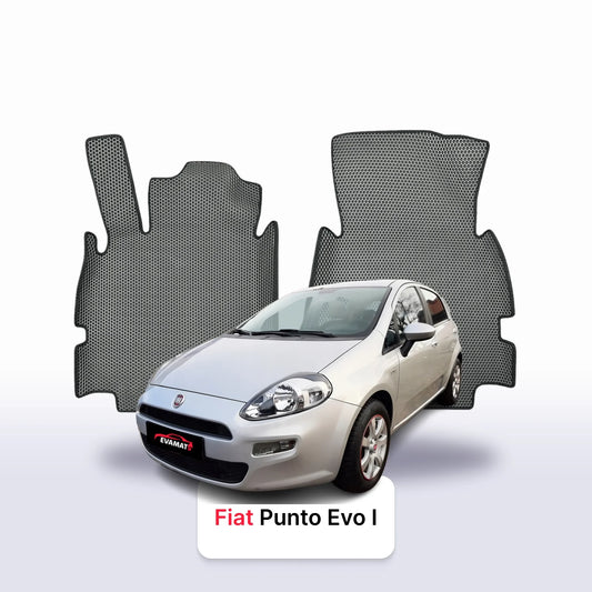 EVAMATS Automatten für Fiat Punto Evo 1. Generation 2005-2012 Jahr FLIEßHECK 5 Türen