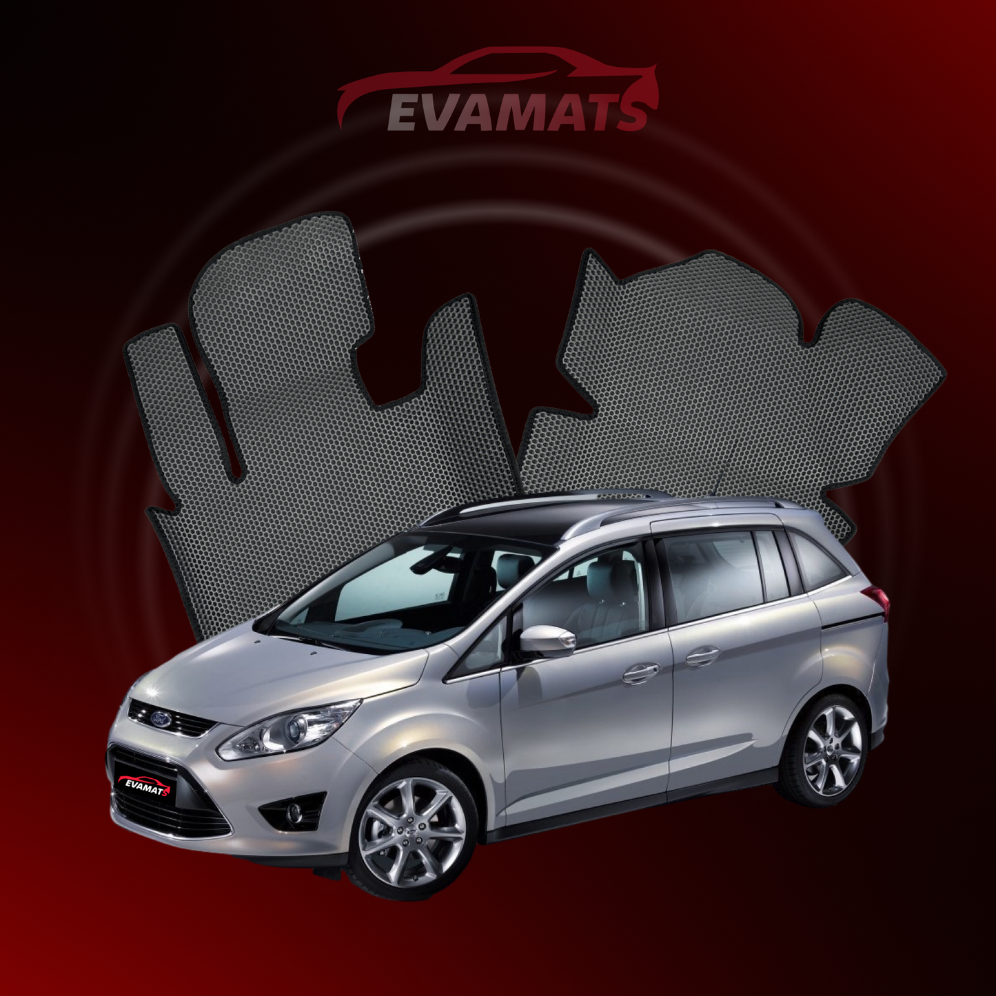 Fußmatten EVAMATS für Ford C-MAX 2 Gen 2010-2019 Jahr MINIVAN
