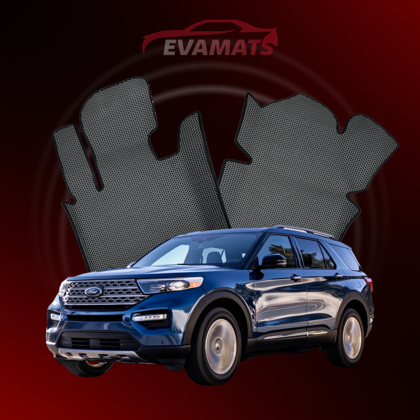 Fußmatten EVAMATS für Ford Explorer 6 Gen 2019-2025 Jahr SUV