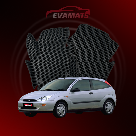 Fußmatten EVAMATS für Ford Focus 1 Gen 1998-2004 Jahr FLIEßHECK 3-Türer