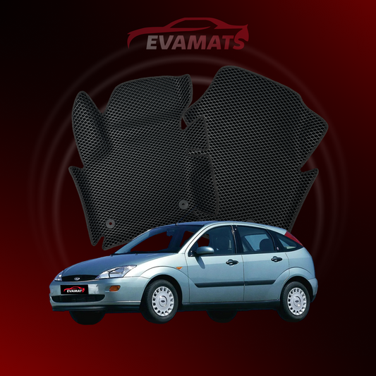 Fußmatten EVAMATS für Ford Focus 1 Gen 1998-2004 Jahr FLIEßHECK 5-Türer