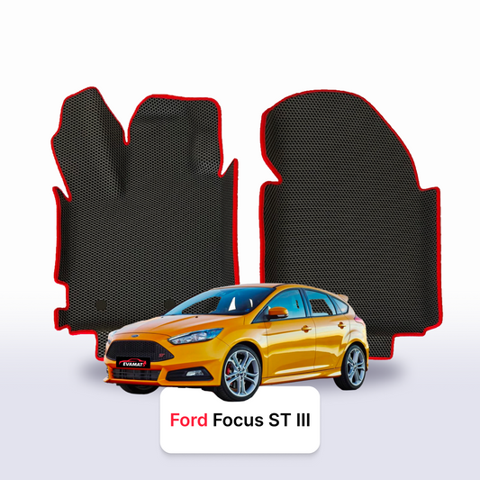 Fußmatten EVAMATS für Ford Focus ST 3 Gen 2012-2018 Jahr FLIEßHECK 5-Türer
