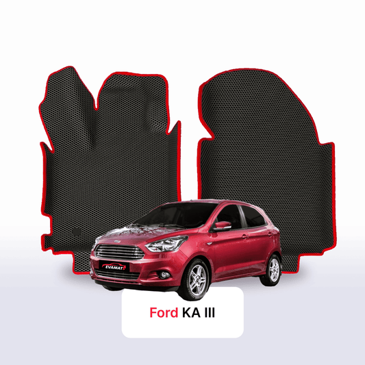 Fußmatten EVAMATS für Ford KA 3. Generation 2014-2025 Jahr FLIEßHECK 5-Türer