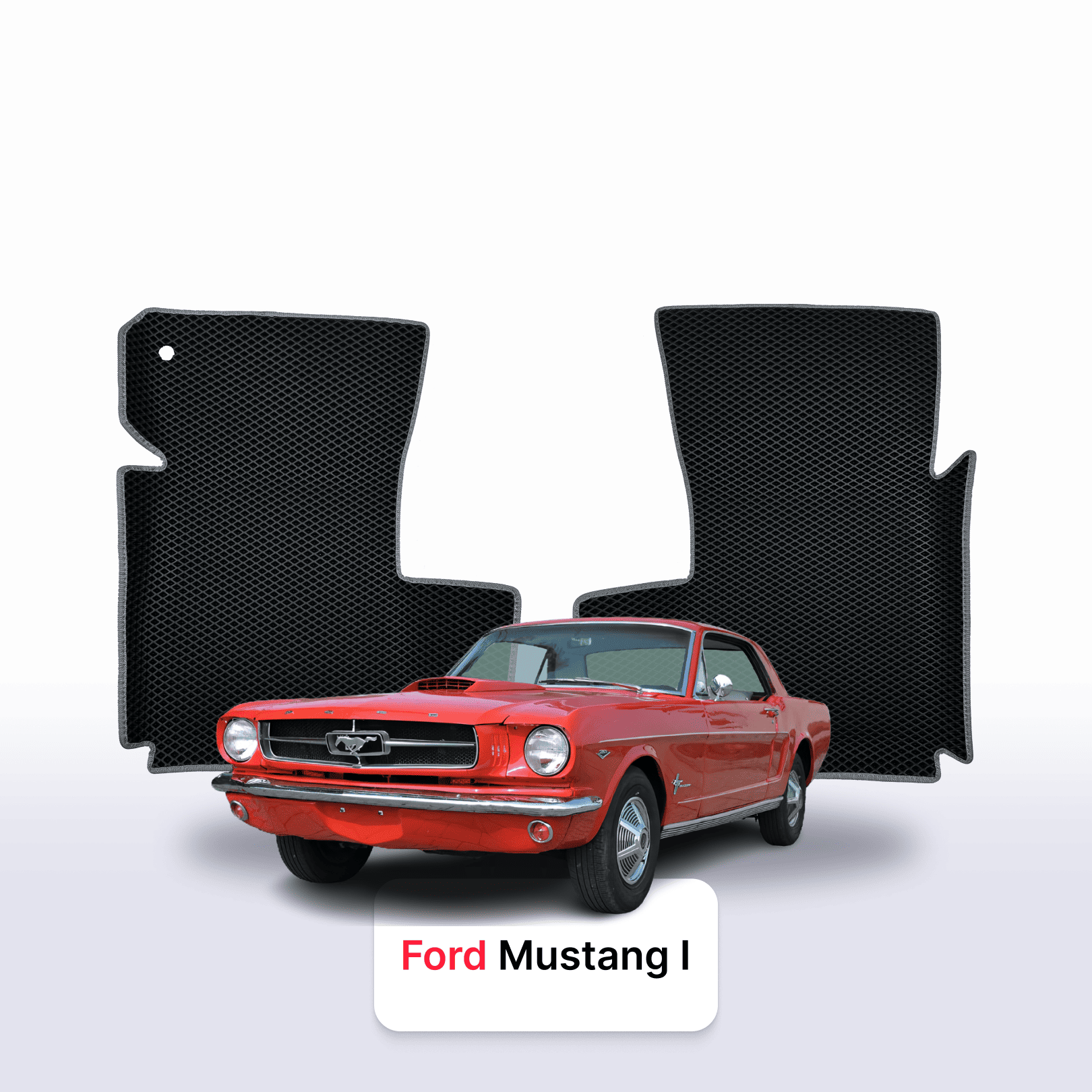 Fußmatten EVAMATS für Ford Mustang 1 gen 1964-1973 jahr COUPE