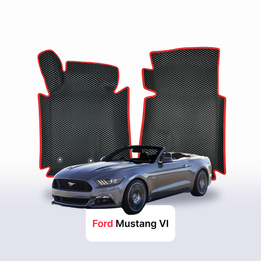 Fußmatten EVAMATS für Ford Mustang 6 Gen 2014-2023 Jahr CABRIO