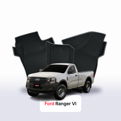 Fußmatten EVAMATS für Ford Ranger 6 Gen 2022-2025 Jahr PICK-UP Einzelkabine