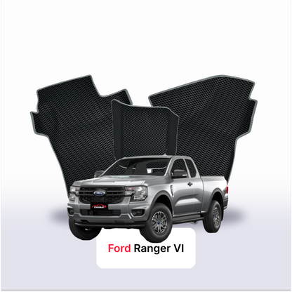 Fußmatten EVAMATS für Ford Ranger 6 gen 2022-2028 jahr PICK-UP extrakabine