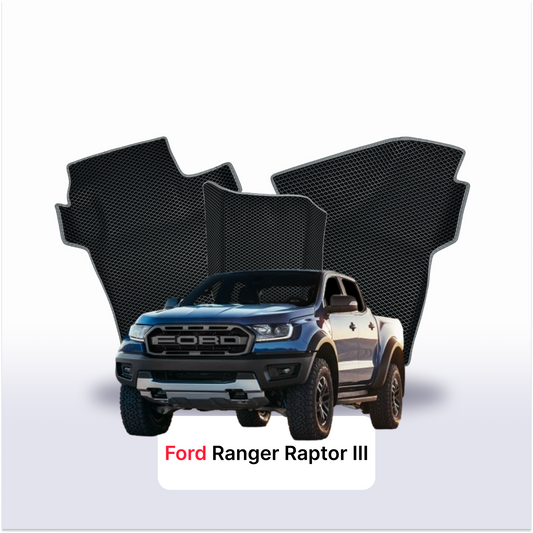 Fußmatten EVAMATS für Ford Ranger Raptor 5 Gen 2019-2023 Jahr PICK-UP Doppelkabine