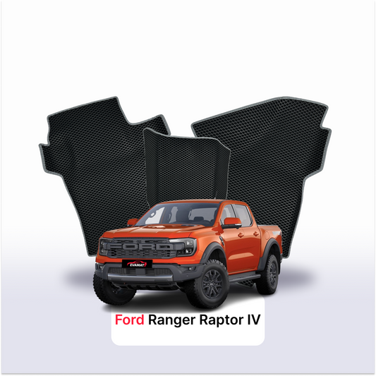 Fußmatten EVAMATS für Ford Ranger Raptor 6 Gen 2022-2025 Jahr PICK-UP Doppelkabine