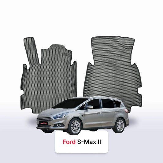 Fußmatten EVAMATS für Ford S-MAX 2 Gen 2015-2023 Jahr MINIVAN 5 Sitzer