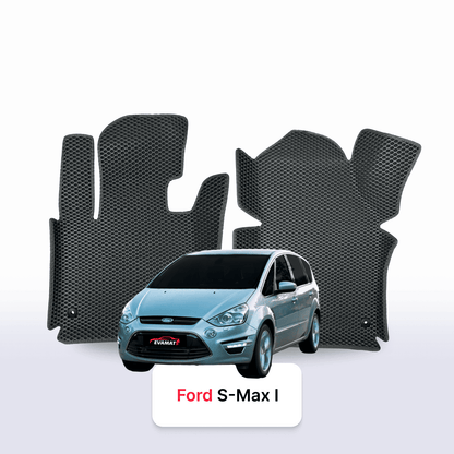 Fußmatten EVAMATS für Ford S-MAX 1. Generation 2006-2015 Jahr MINIVAN 7-Sitzer