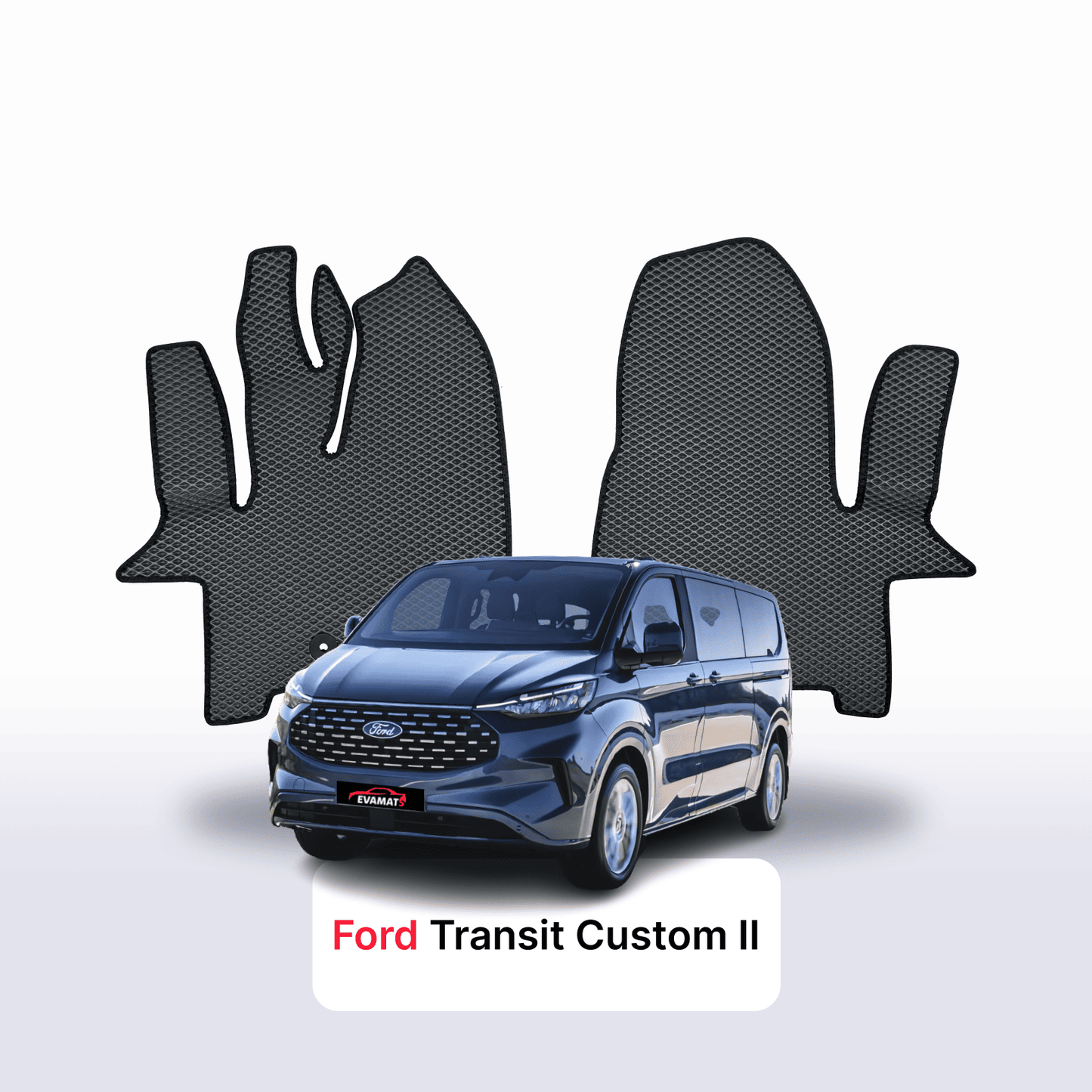 Fußmatten EVAMATS für Ford Transit Custom 2 Gen 2023-2025 Jahr MINIVAN