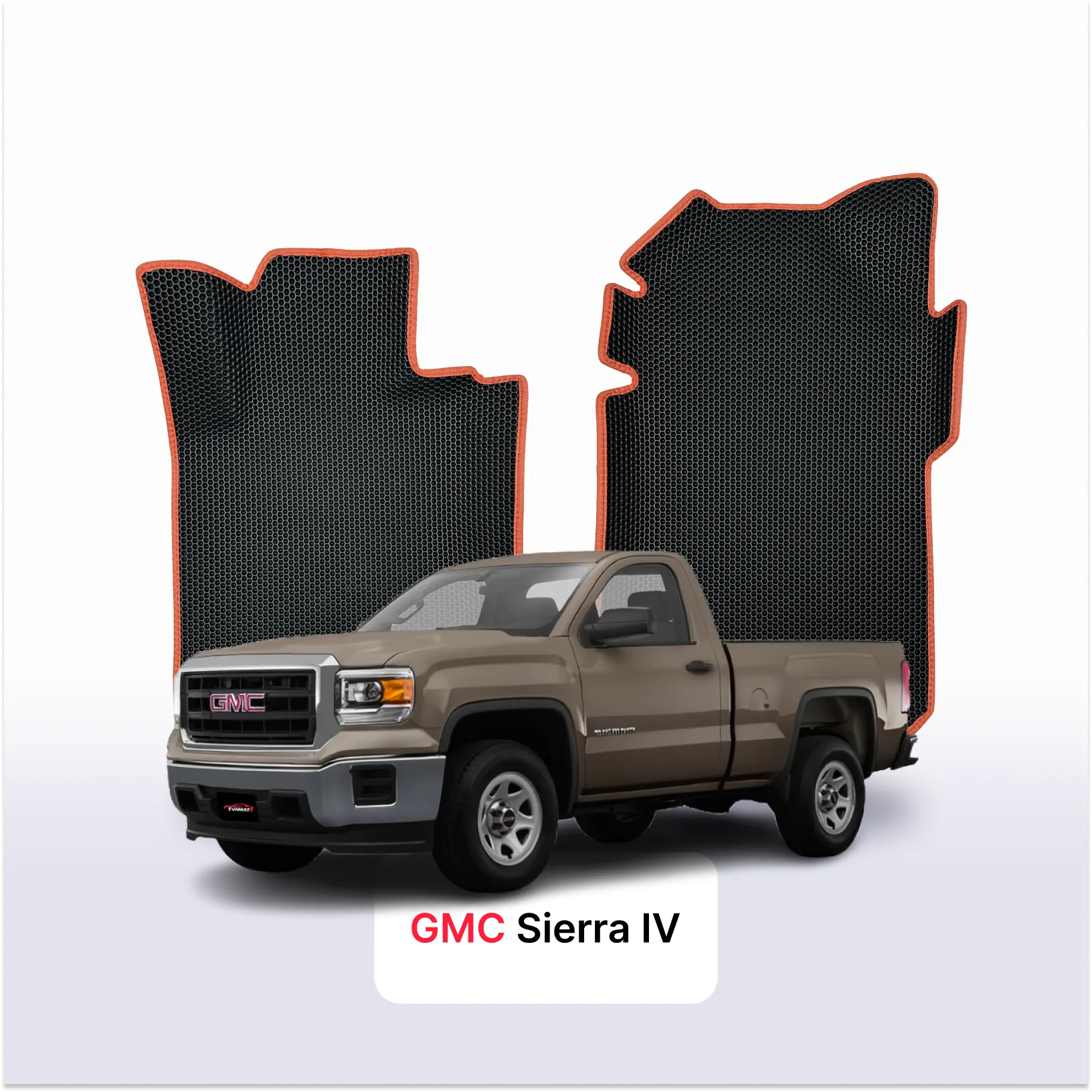 Fußmatten EVAMATS für GMC Sierra 4 gen 2013-2019 jahr Pick-Up einzelkabine