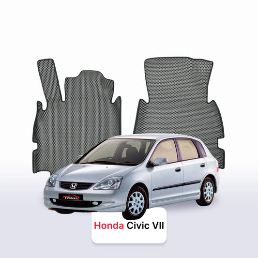 Fußmatten EVAMATS für Honda Civic 7 gen 2000-2006 jahr SCHÄGHECK 5 türer