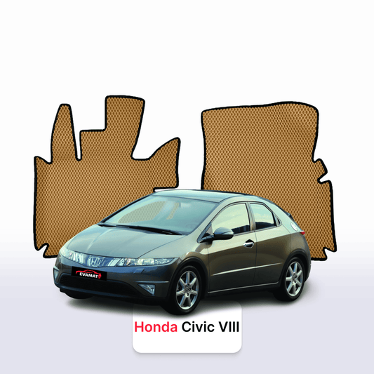 Fußmatten EVAMATS für Honda Civic 8 gen 2005-2012 jahr SCHÄGHECK 5 türer