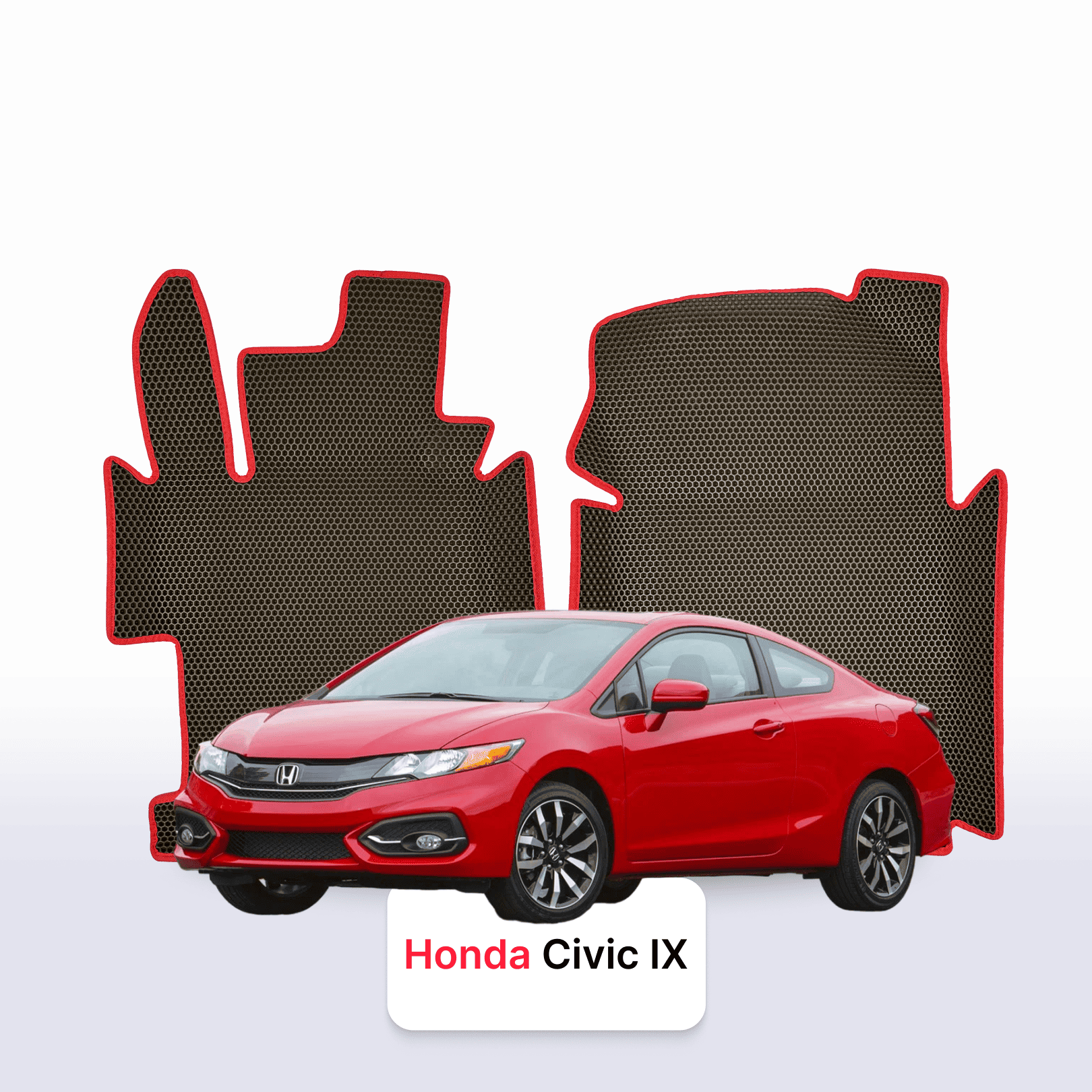 Fußmatten EVAMATS für Honda Civic 9 gen 2011-2017 jahr COUPE