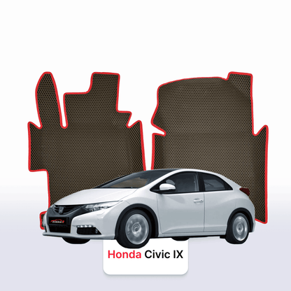 Fußmatten EVAMATS für Honda Civic 9 Gen 2011-2017 Jahr FLIEßHECK 5-Türer