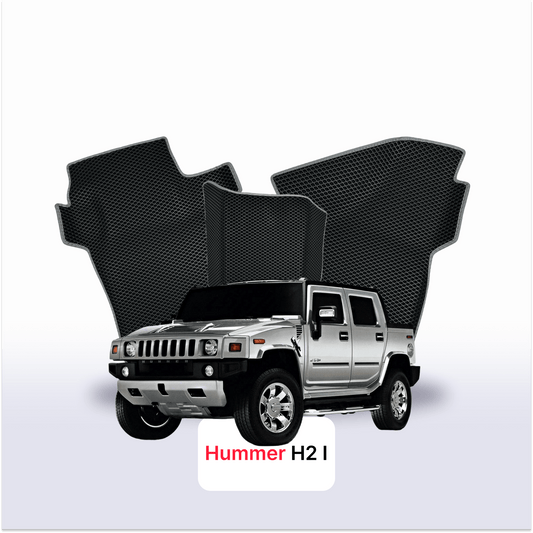Fußmatten EVAMATS für Hummer H2 1 Gen 2002-2009 Jahr PICK-UP Doppelkabine