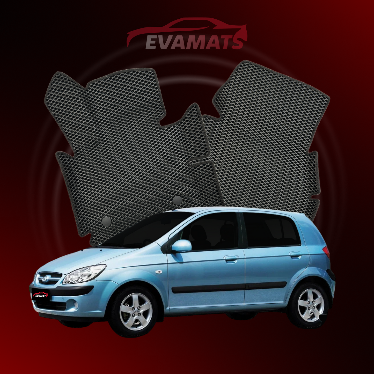 Fußmatten EVAMATS für Hyundai Getz 1 Gen 2002-2011 Jahr FLIEßHECK 5-Türer