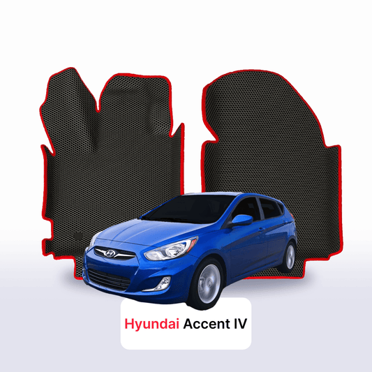 Fußmatten EVAMATS für Hyundai Accent 4 Gen 2010-2019 Jahr FLIEßHECK 5-Türer