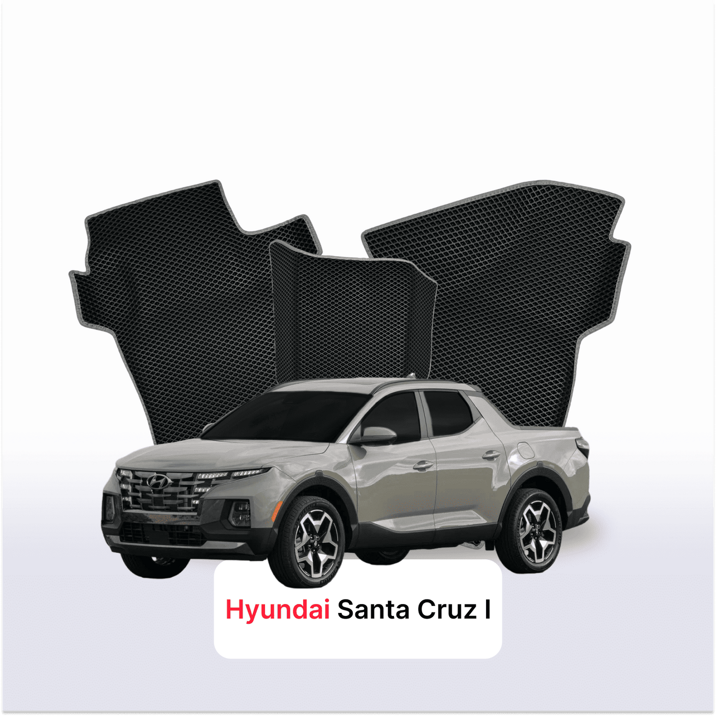 Fußmatten EVAMATS für Hyundai Santa Cruz 1 gen 2021-2028 jahr PICK-UP doppelkabine
