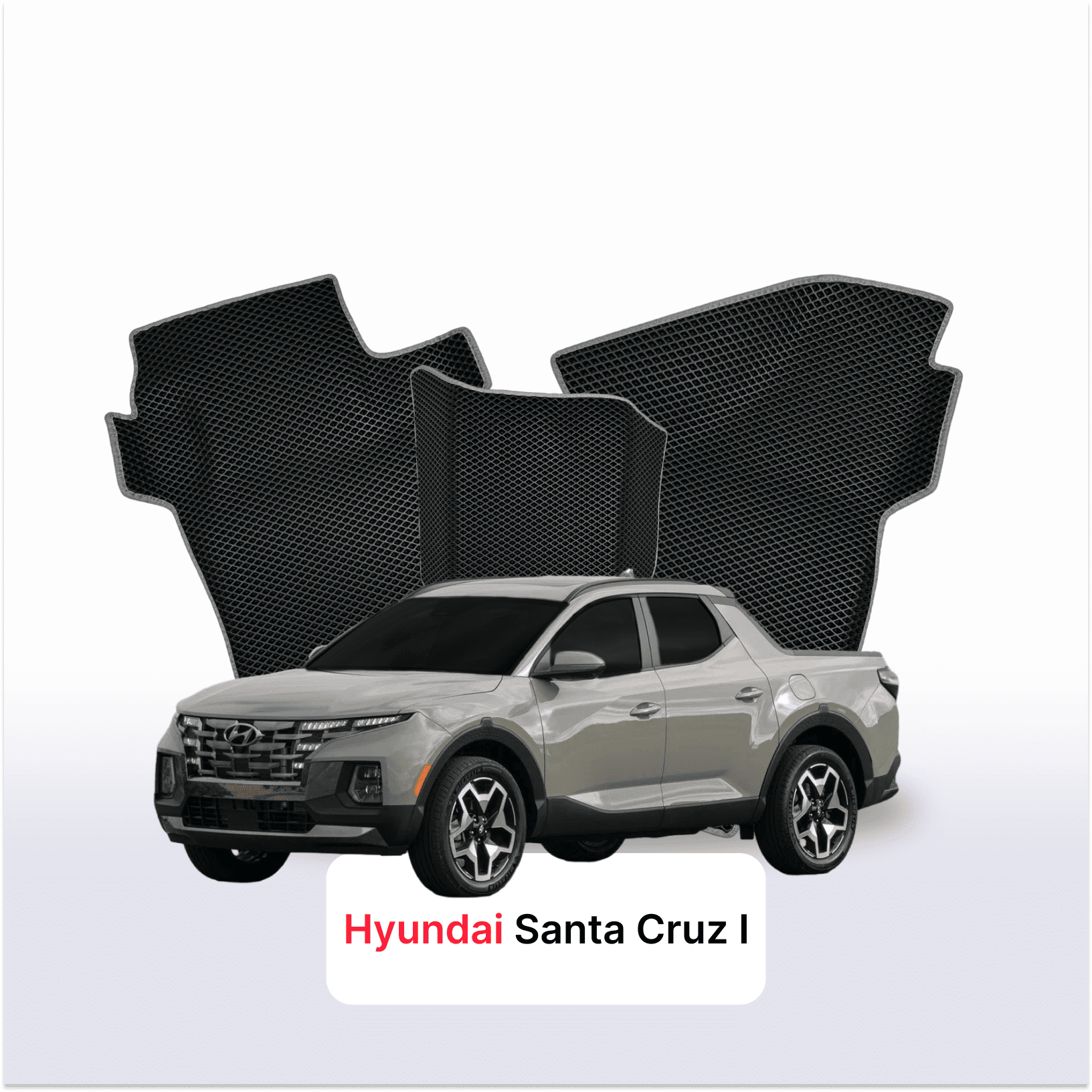 Fußmatten EVAMATS für Hyundai Santa Cruz 1 gen 2021-2028 jahr PICK-UP doppelkabine