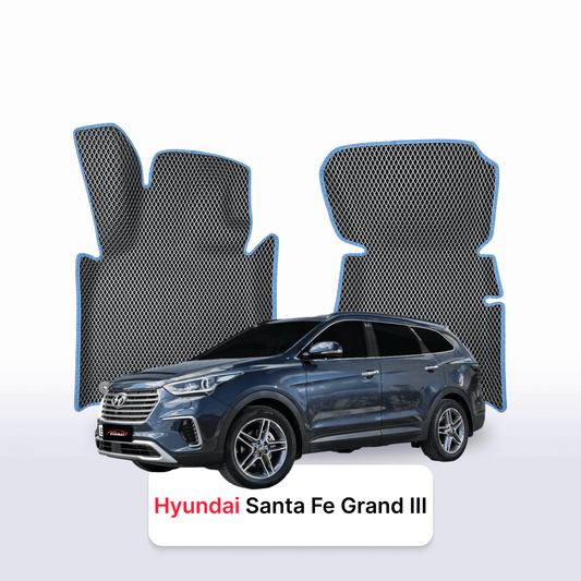 Fußmatten EVAMATS für Hyundai Santa Fe Grand 3 gen 2012-2018 jahr SUV