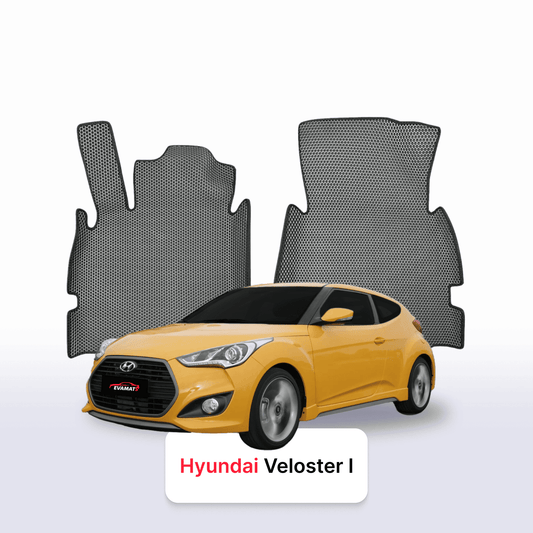 Fußmatten EVAMATS für Hyundai Veloster 1 gen 2011-2018 jahr SCHÄGHECK 4 door