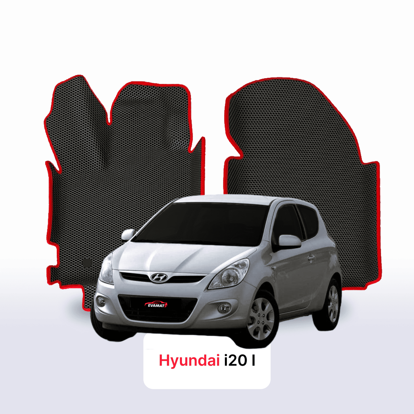 Fußmatten EVAMATS für Hyundai i20(PB) 1 gen 2008-2014 jahr SCHÄGHECK 3 türer