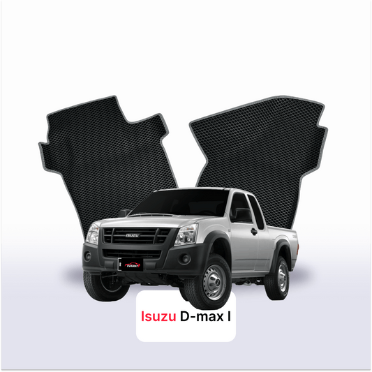 Fußmatten EVAMATS für Isuzu D-Max 1 Gen 2002-2012 Baujahr PICK-UP mit eineinhalb Kabinen