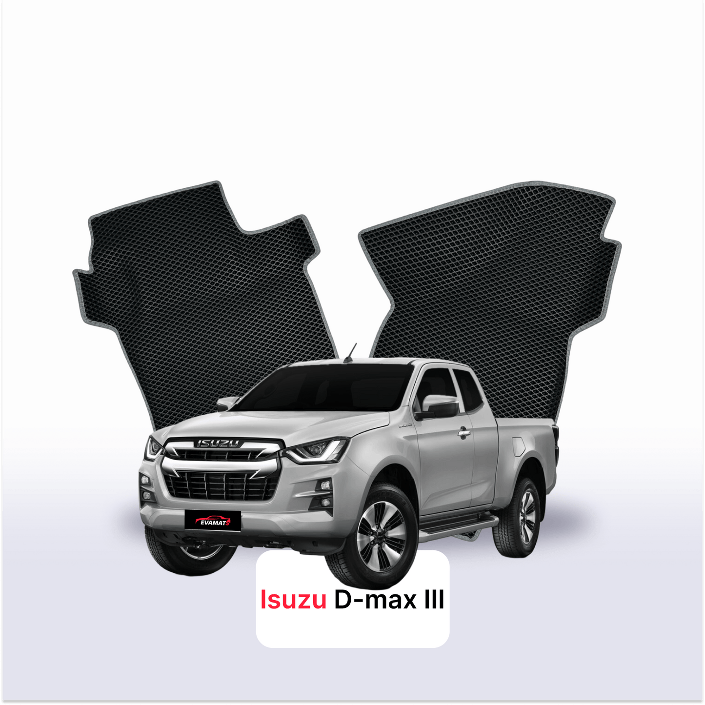 Fußmatten EVAMATS für Isuzu D-Max 3 gen 2019-2027 jahr PICK-UP extrakabine