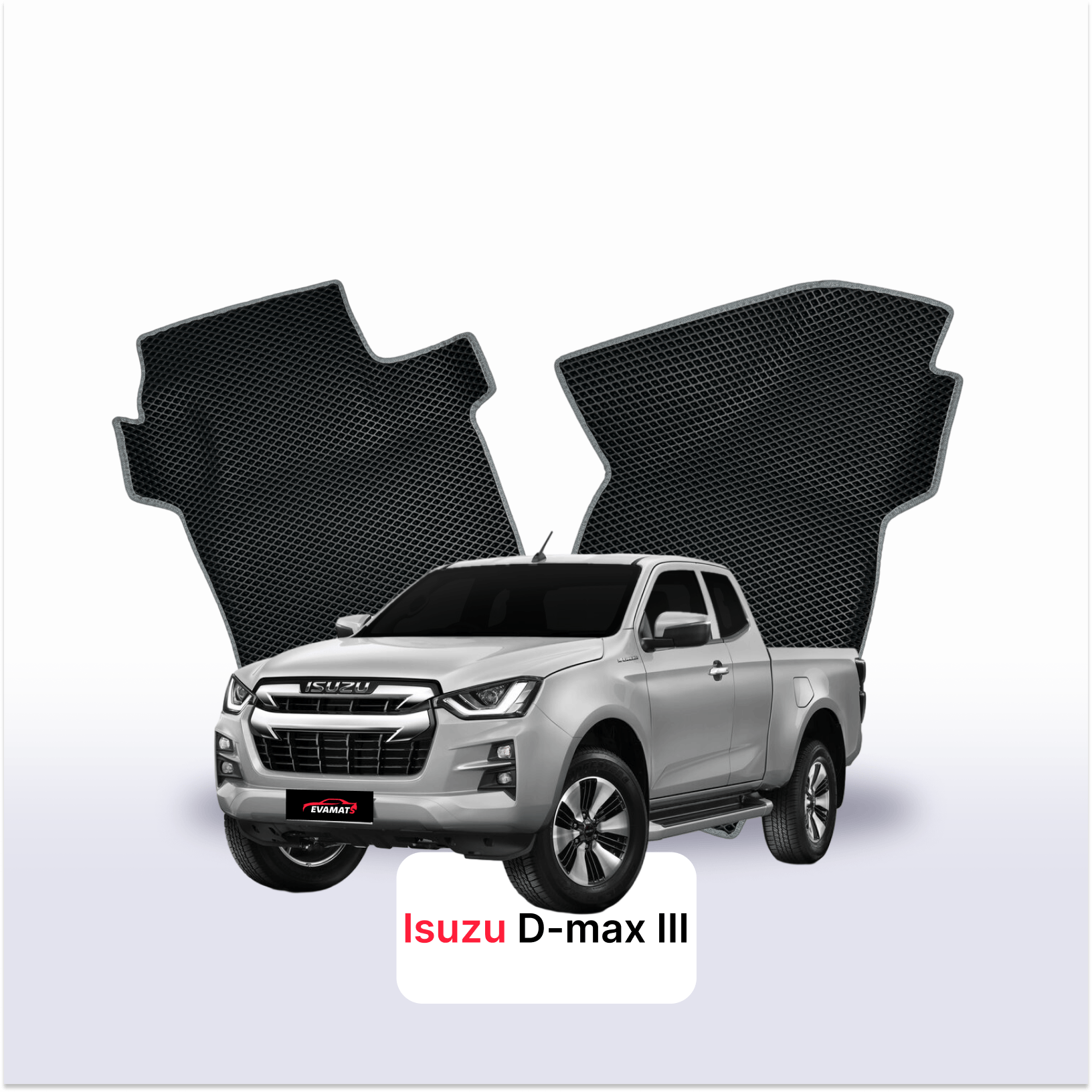 Fußmatten EVAMATS für Isuzu D-Max 3 gen 2019-2027 jahr PICK-UP extrakabine