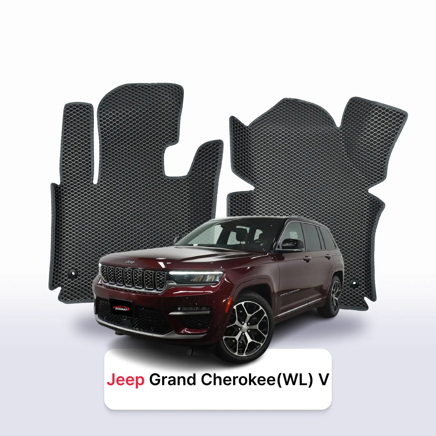 Fußmatten EVAMATS für Jeep Grand Chejahree Summit(WL) 5 gen 2021-2028 jahr LONG SUV