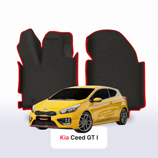 Fußmatten EVAMATS für Kia Ceed GT I Gen 2012-2018 Jahr FLIEßHECK 3-Türer