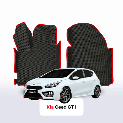 Fußmatten EVAMATS für Kia Ceed GT I Gen 2012-2018 Jahr FLIEßHECK 5-Türer