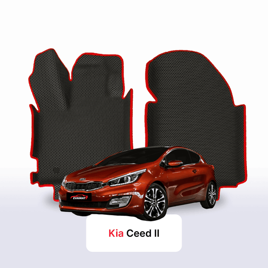 Fußmatten EVAMATS für Kia Ceed II Gen 2012-2018 Jahr FLIEßHECK 3-Türer