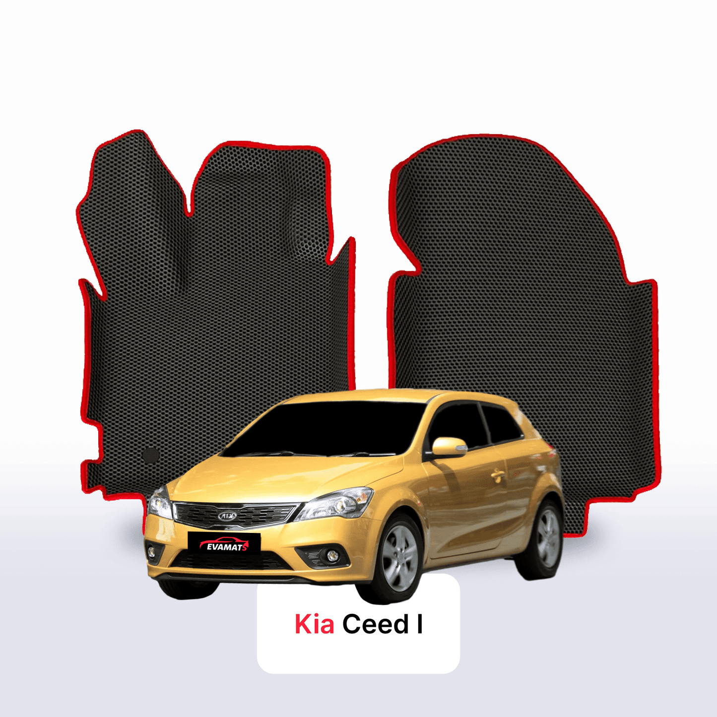 Fußmatten EVAMATS für Kia Ceed I Gen 2006–2012, Schrägheck, 3-türig