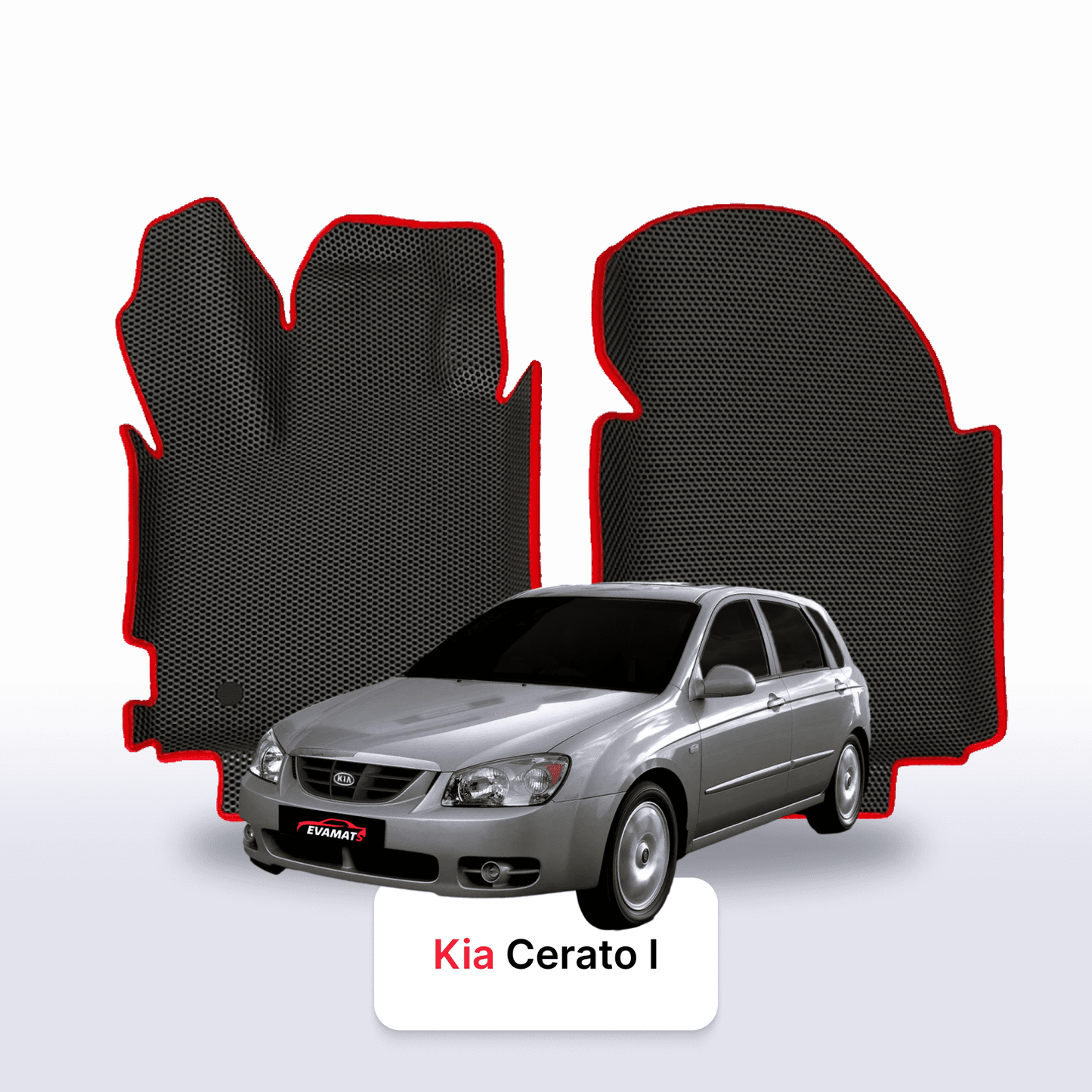 Fußmatten EVAMATS für Kia Cerato I Gen 2003-2009 Jahr FLIEßHECK 5-Türer
