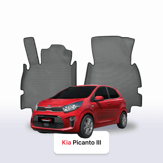 Fußmatten EVAMATS für Kia Picanto III gen 2017-2028 jahr SCHÄGHECK 5 türer
