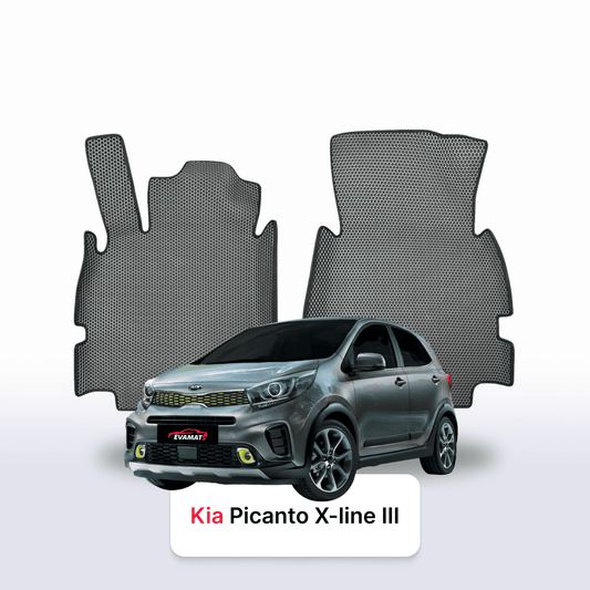 Fußmatten EVAMATS für Kia Picanto X-line III gen 2017-2028 jahr SCHÄGHECK 5 türer