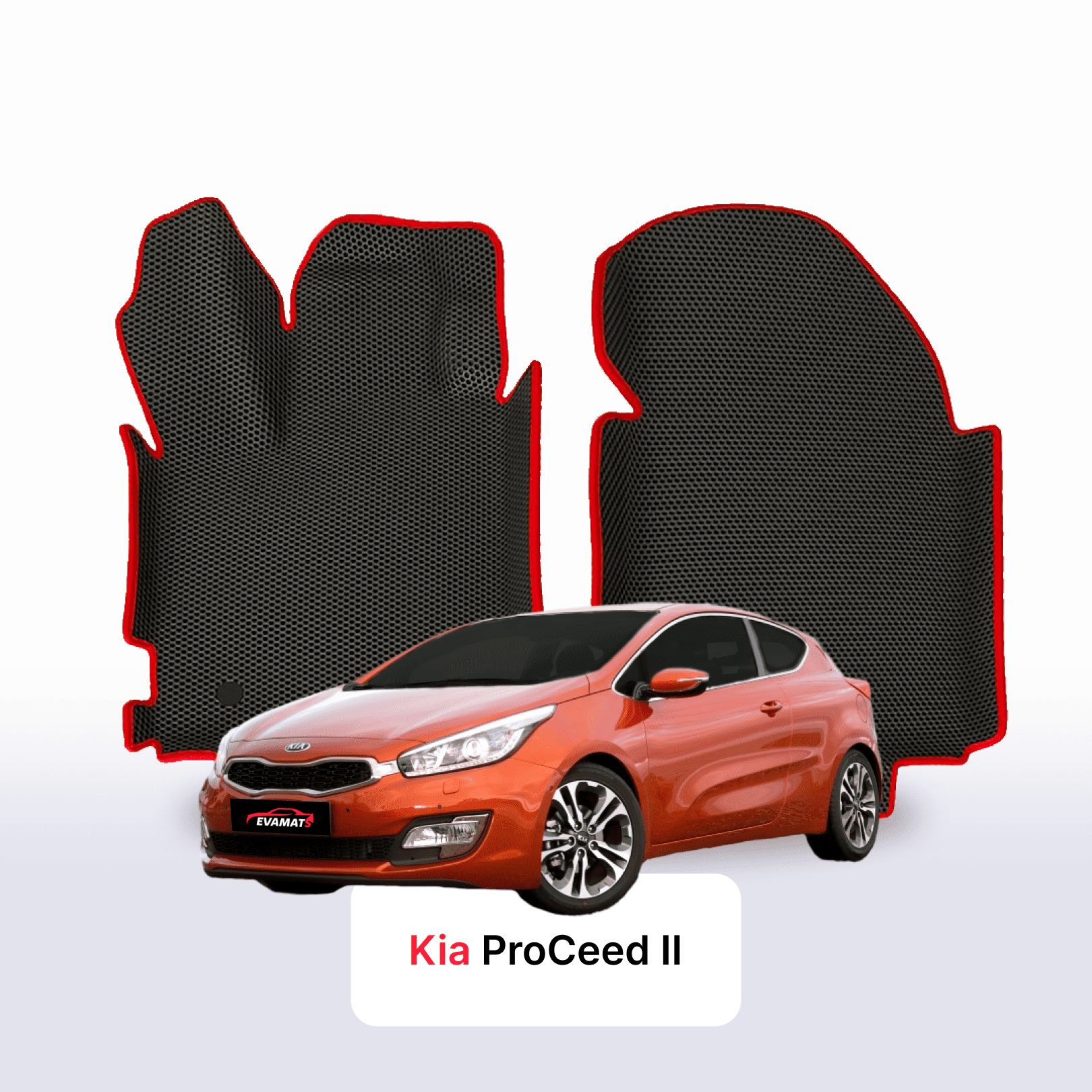 Fußmatten EVAMATS für Kia ProCeed II gen 2012-2018 jahr SCHÄGHECK 3 türer
