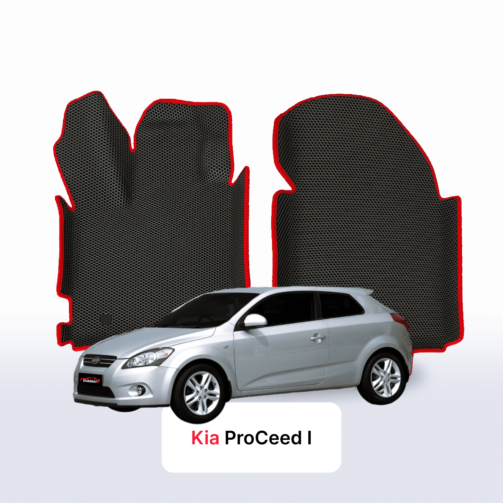 Fußmatten EVAMATS für Kia ProCeed I gen 2006-2012 jahr SCHÄGHECK 3 türer