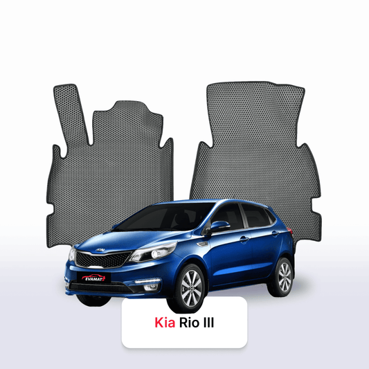 Fußmatten EVAMATS für Kia Rio III Gen 2011-2017 Jahr FLIEßHECK 5-Türer